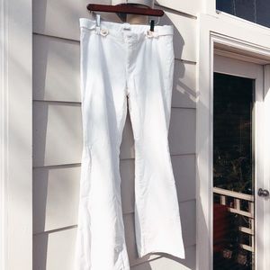 Banana Republic White Classic Trousers/Size: 12L.